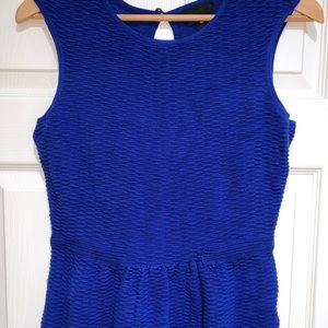 Women's Textured Peplum Top